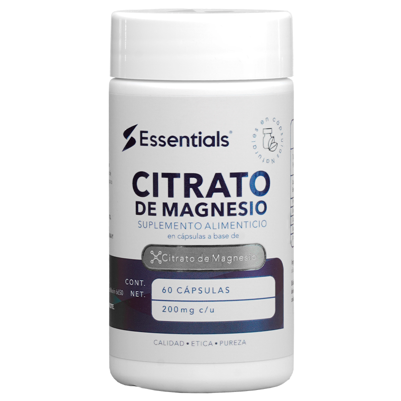 Citrato de magnesio 200mg 60 Cápsulas