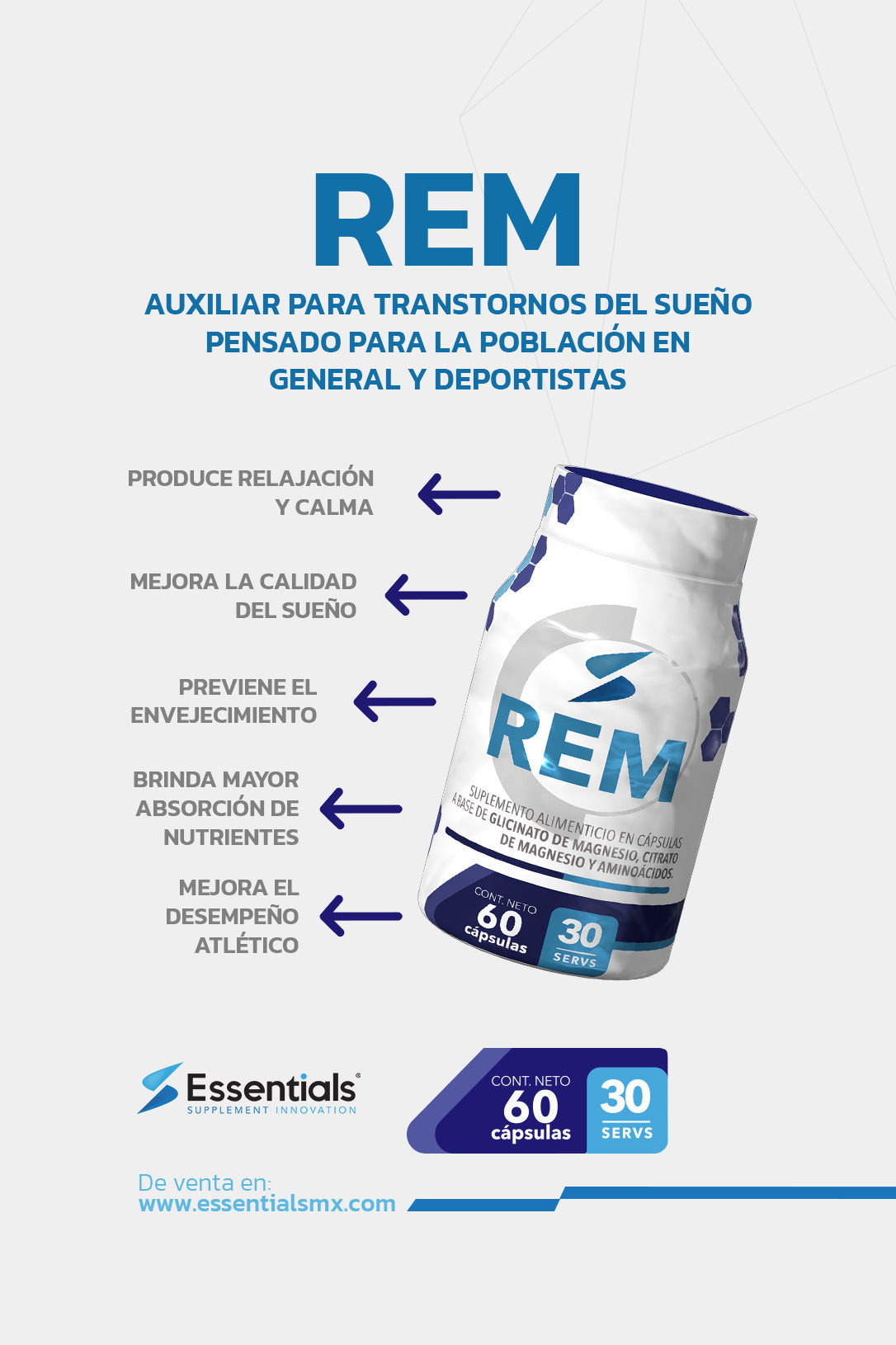 REM 60 tabletas/ 305 mg
