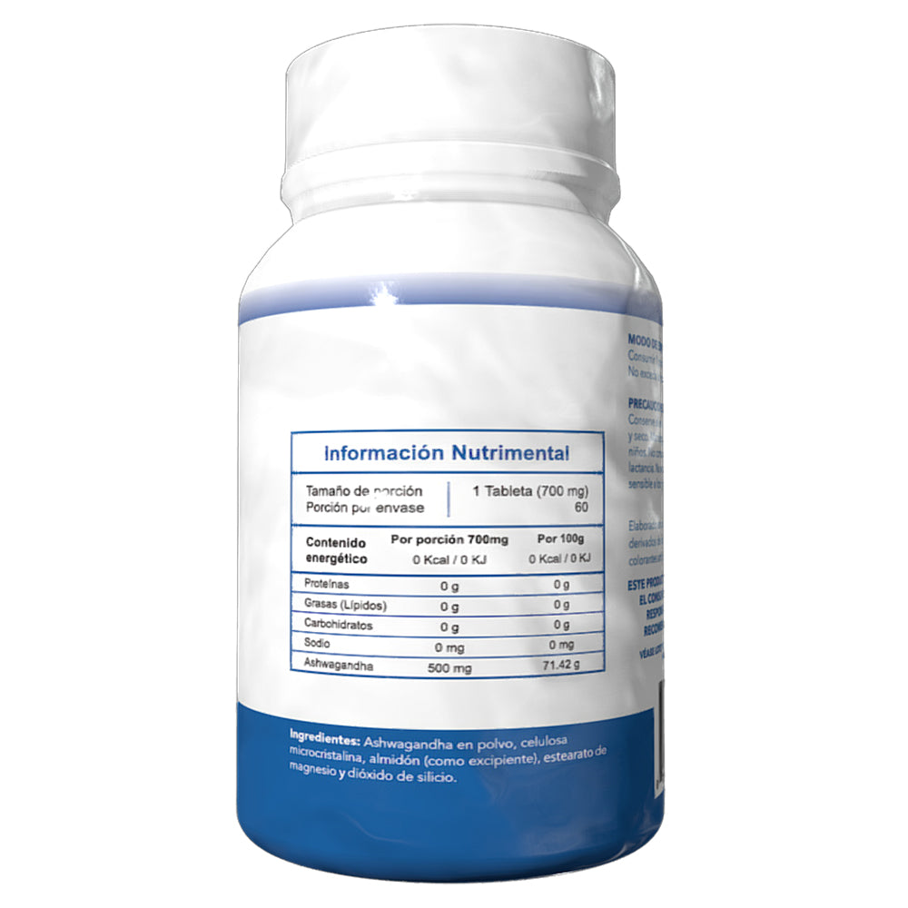Ashwagandha Extracto 2.5%  (500 mg - 60tabs)
