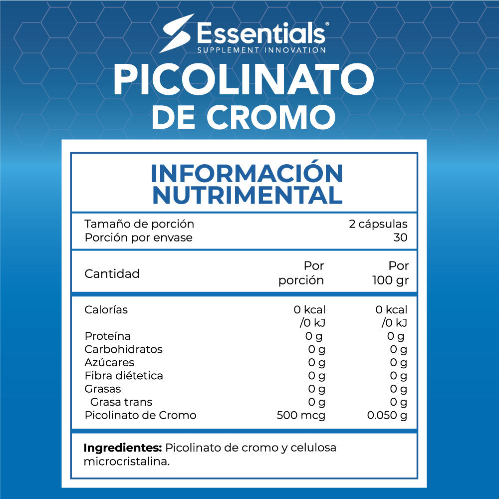 Picolinato De Cromo - 60 Caps