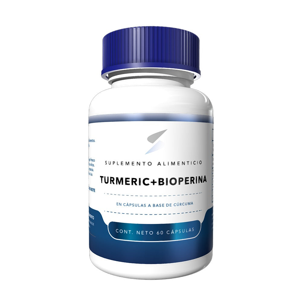 Turmeric + Bioperina - Cúrcuma 60 Caps