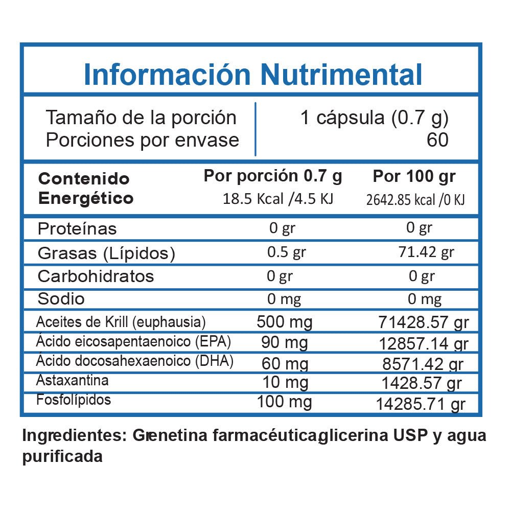 Krill - 60 cápsulas - Essentials