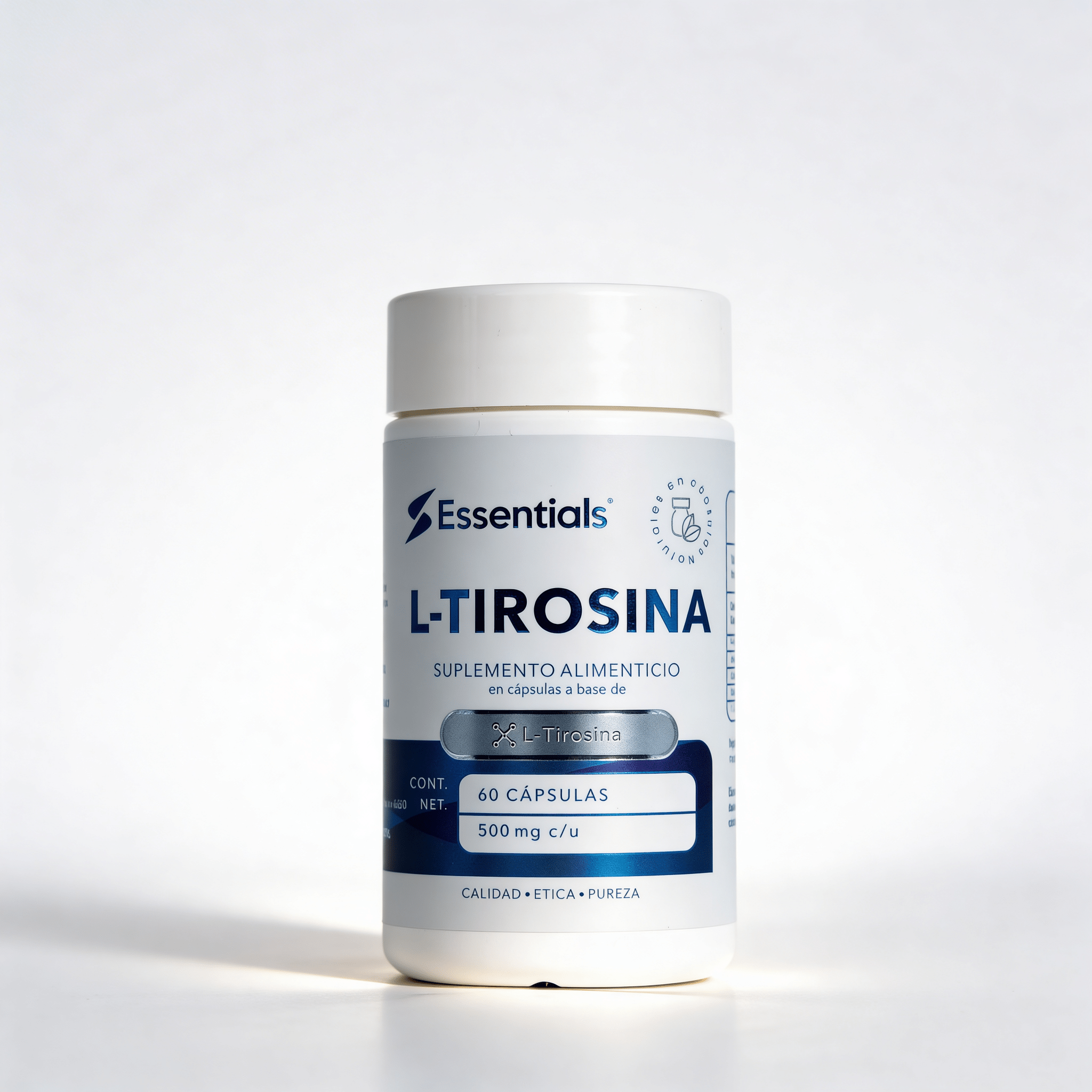 L - Tirosina 500 mg 60 capsulas - Essentials