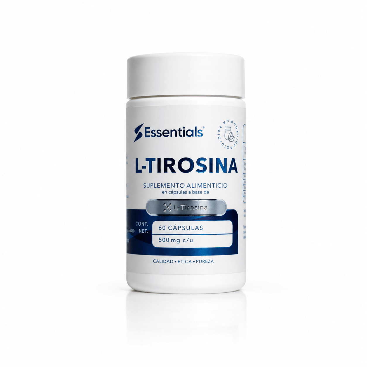 L-Tirosina 500 mg 60 capsulas - Essentials