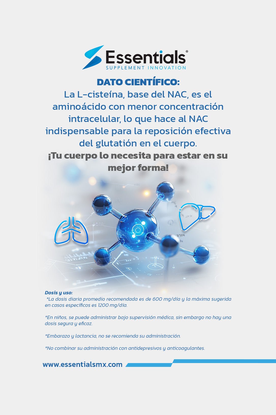 NAC 500mg (60 Caps) - Essentials