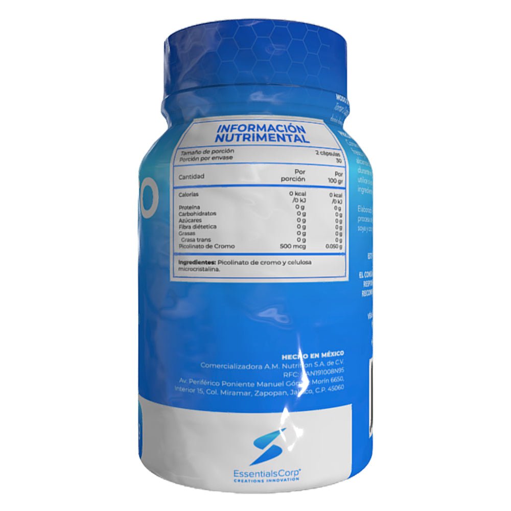 Picolinato De Cromo - 60 Caps - Essentials