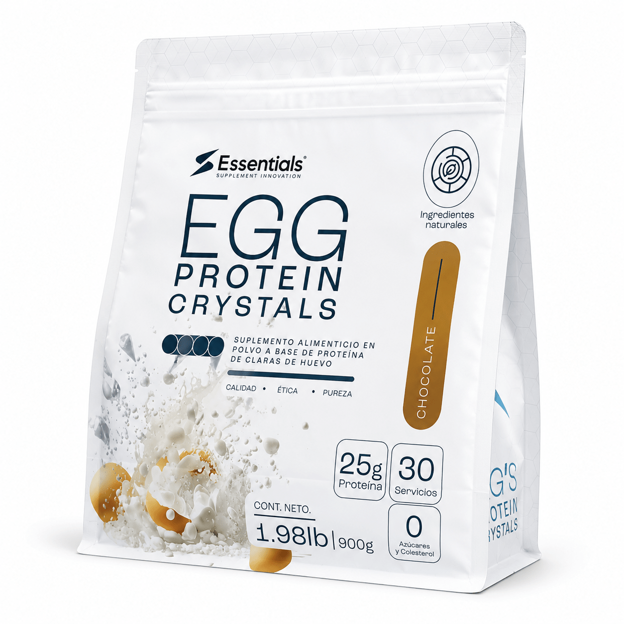 Proteína de clara de huevo Egg´s Crystals 1.98 Lb en polvo - Essentials