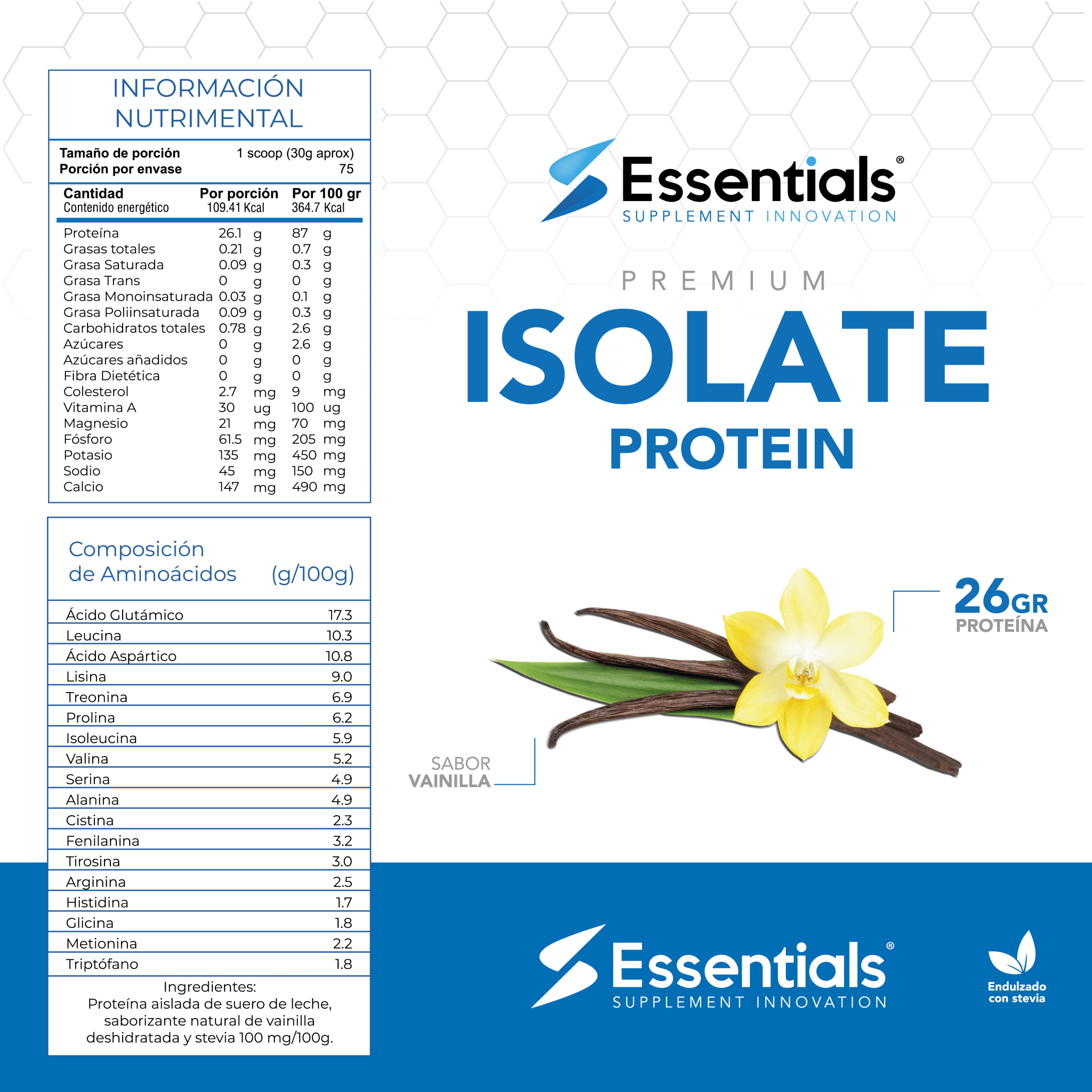 Proteína Isolate 5 Lb - Essentials