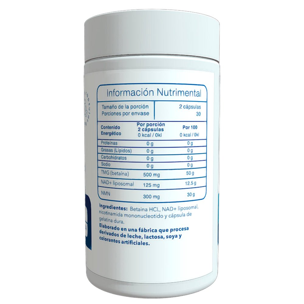 Pure NAD+ 500mg 60 Cápsulas - Essentials