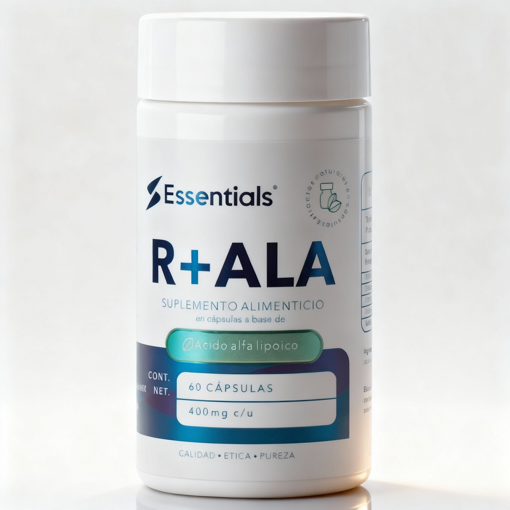 R+ALA Ácido Alfa Lipoico 400mg 60 Cápsulas - Essentials
