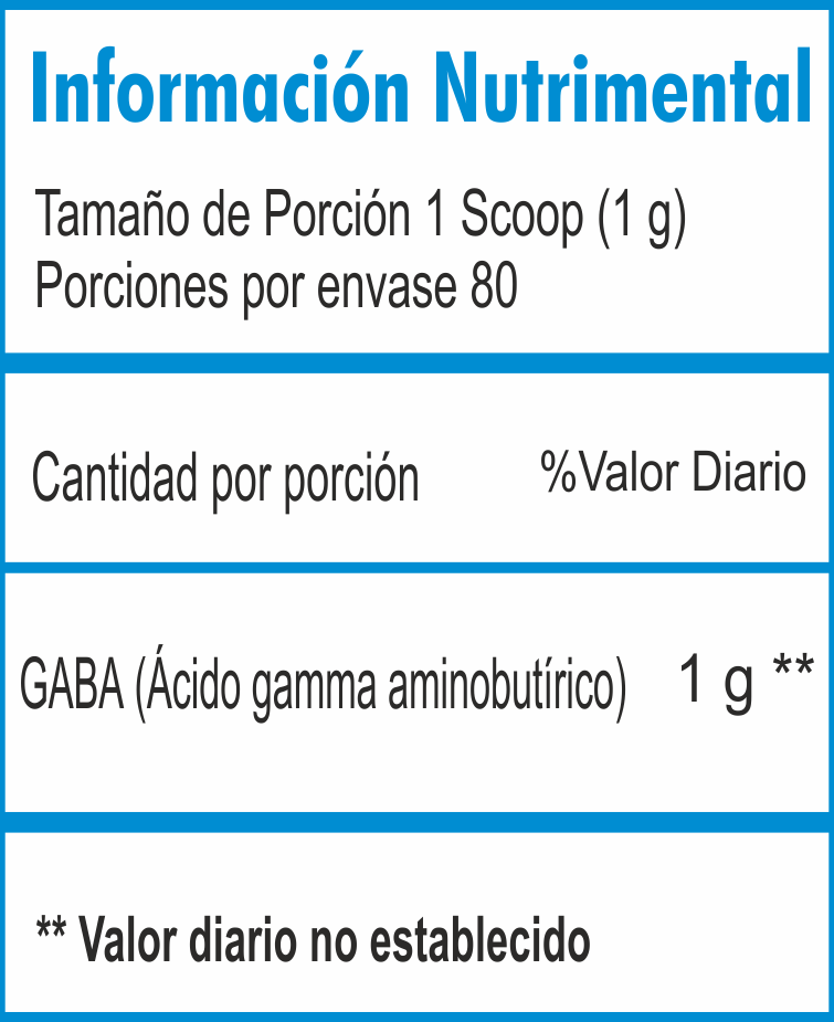 GABA 80 gr 1 gr serv