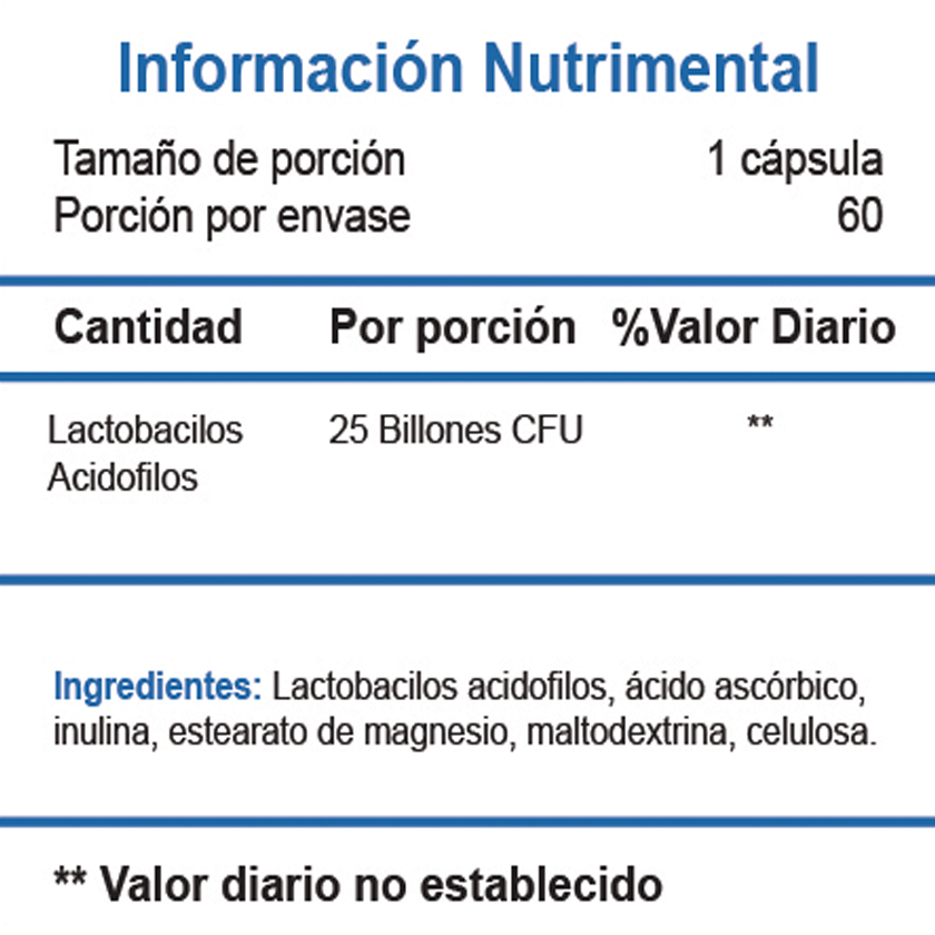 Probióticos 25Billones (60Caps)