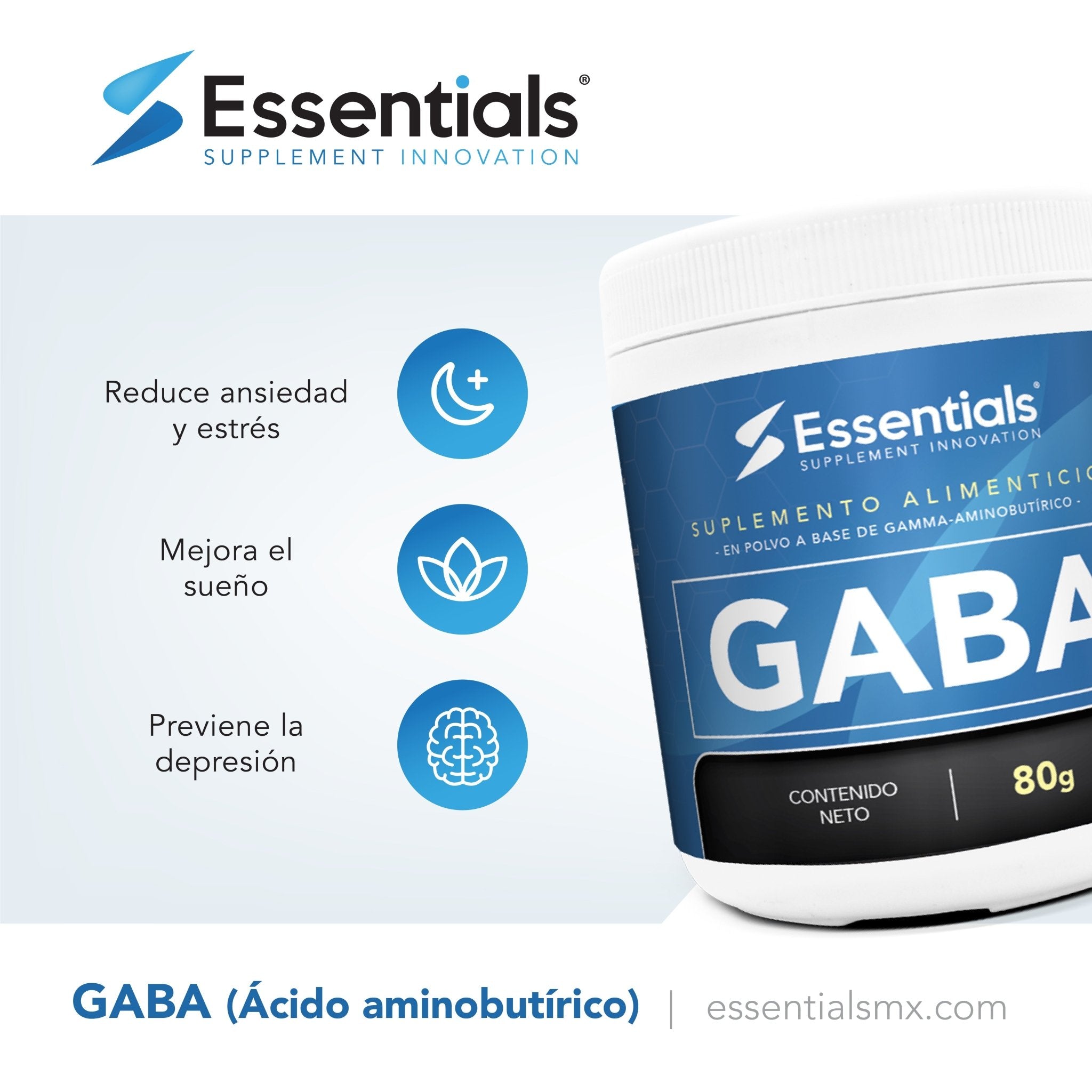 GABA 80 gr 1 gr serv - Essentials
