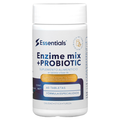 Enzime mix + PROBIOTIC 60 Tabletas (Enzimas Digestivas)