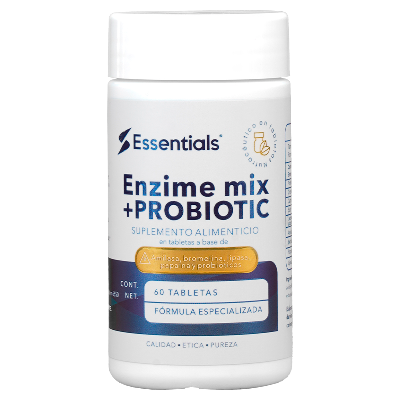 Enzime mix + PROBIOTIC 60 Tabletas (Enzimas Digestivas)