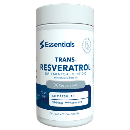 Trans-Resveratrol 98% 500mg 60 Cápsulas