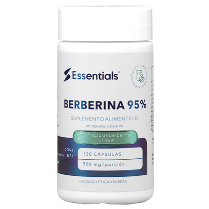Berberina 95% 500mg 120 Capsulas