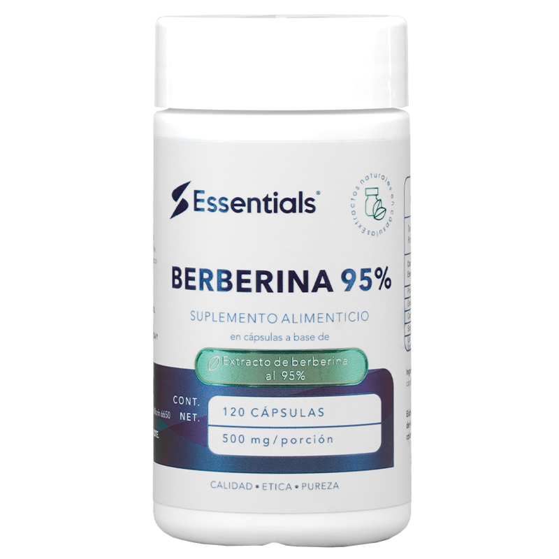 Berberina 95% 500mg 120 Capsulas
