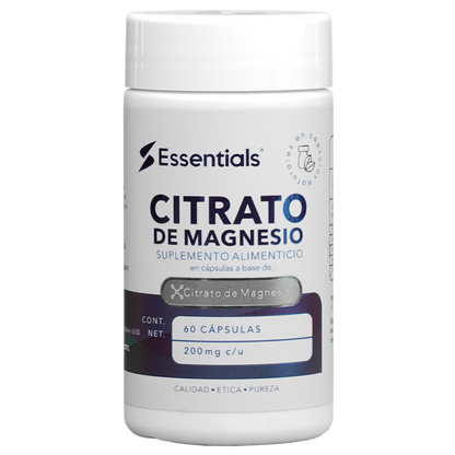 Citrato de magnesio 200mg 60 Cápsulas