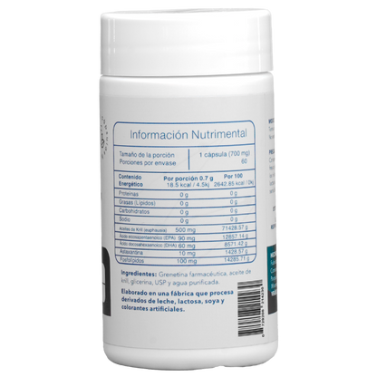 Aceite De Krill 700mg 60 Cápsulas