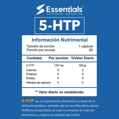5 - HTP - (100mg / 60 caps) - Essentials
