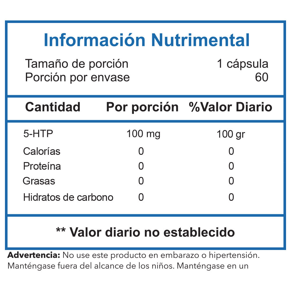 5-HTP - (100mg / 60 caps)