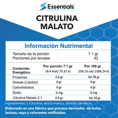 Citrulina Malato 7.1gr  - Mejor rendimiento