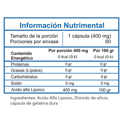 R+ALA - Acido Alfa lipoico (60 Caps)