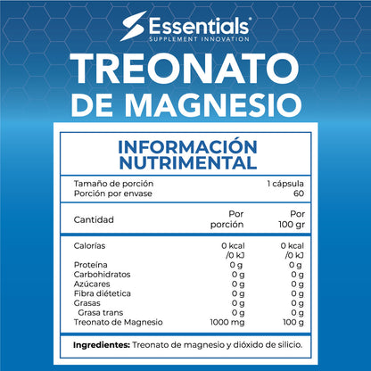 Treonato De Magnesio - 60 Caps