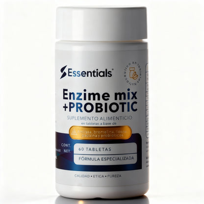 Enzime mix + PROBIOTIC 60 Tabletas (Enzimas Digestivas)