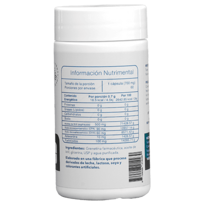 Aceite De Krill 700mg 60 Cápsulas - Essentials