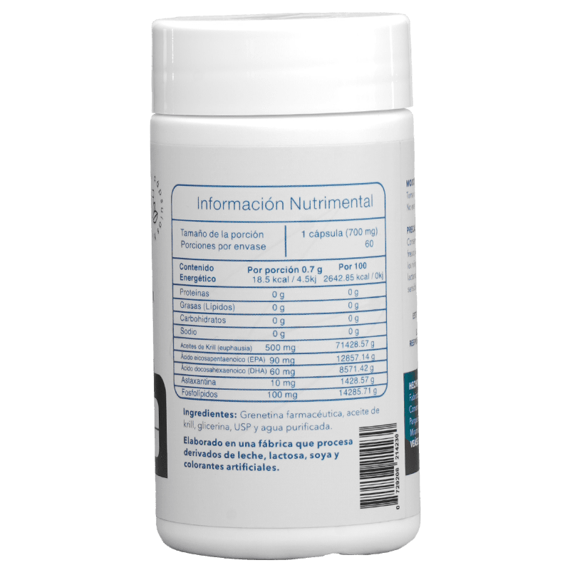 Aceite De Krill 700mg 60 Cápsulas - Essentials