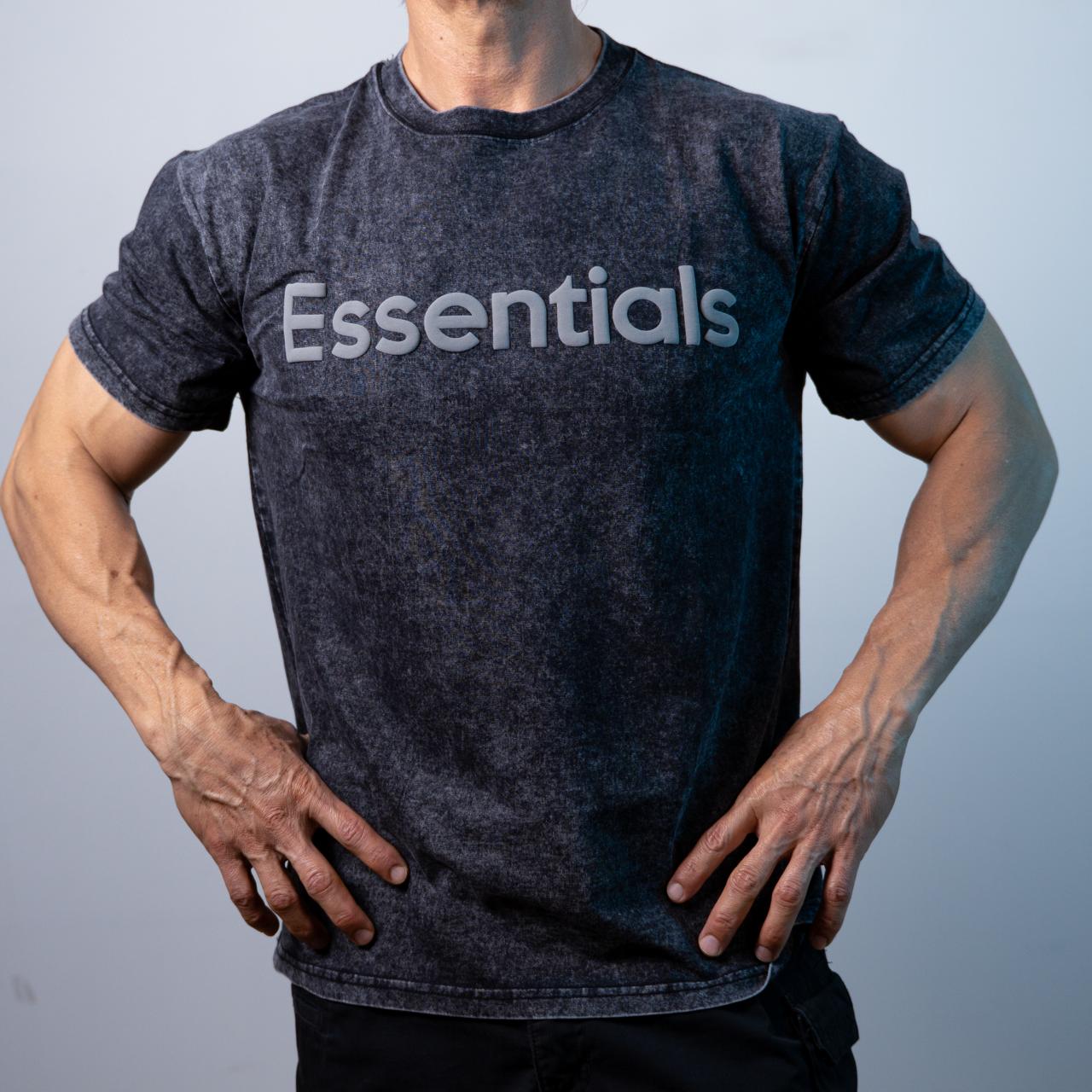 Acid Wash Playera Oversize - Essentials