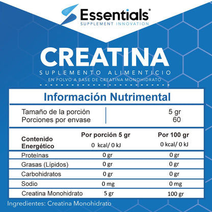 Creatina Monohidrato 1.1lb - Essentials