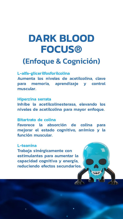 💀Dark Blood Pre - entreno | Focus Energy Pump - Essentials