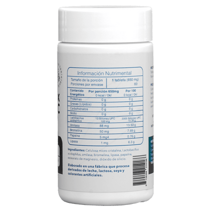 Enzime mix + PROBIOTIC 60 Tabletas (Enzimas Digestivas) - Essentials