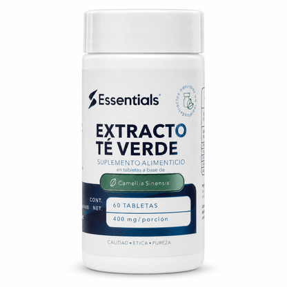 Extracto de Té Verde 400mg 60 Tabletas - Essentials
