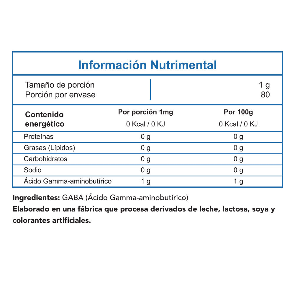 GABA 80 gr 1 gr serv