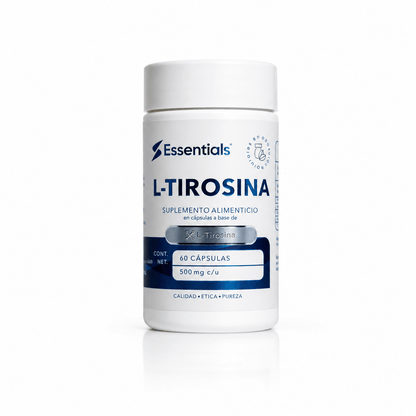 L-Tirosina 500 mg 60 capsulas - Essentials