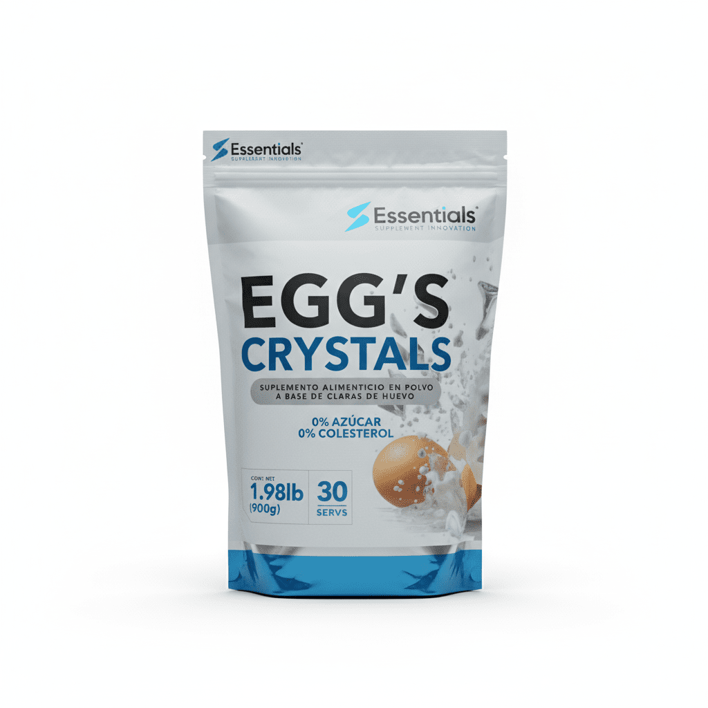 Proteína de clara de huevo Egg´s Crystals 1.98 Lb en polvo - Essentials