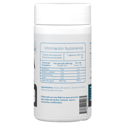 R+ALA Ácido Alfa Lipoico 400mg 60 Cápsulas - Essentials