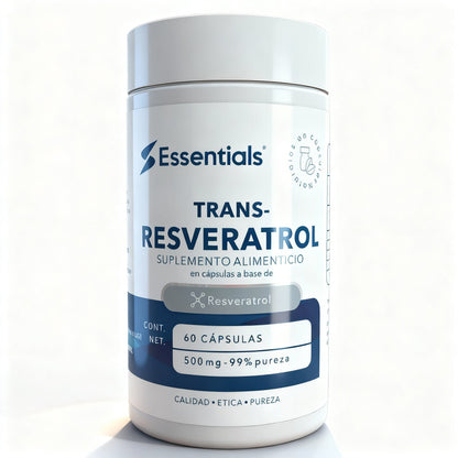 Trans - Resveratrol 98% 500mg 60 Cápsulas - Essentials