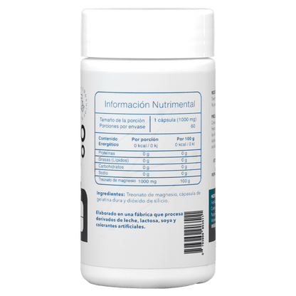 Treonato De Magnesio 1000mg 60 Cápsulas - Essentials