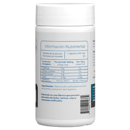 Vitamina D3 5000UI 60 Cápsulas - Essentials