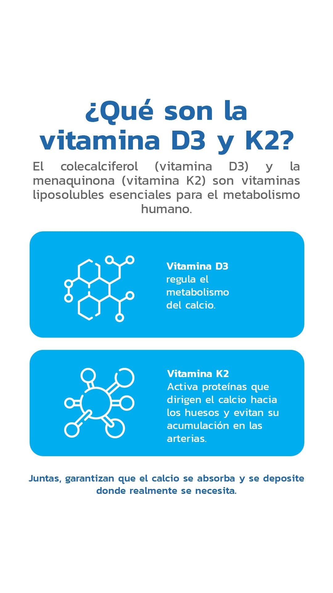 Vitamina D3 + K2 500UI 60 Cápsulas - Essentials