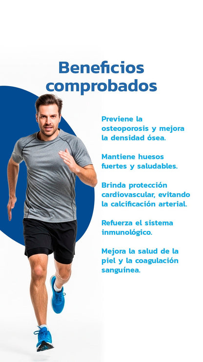 Vitamina D3 + K2 500UI 60 Cápsulas - Essentials