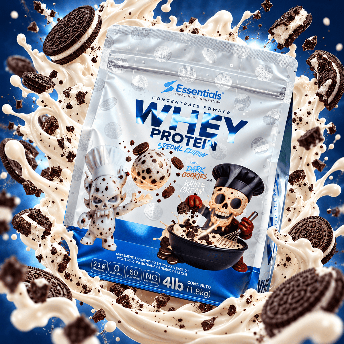 Whey Protein 4 Lb Powder - Essentials