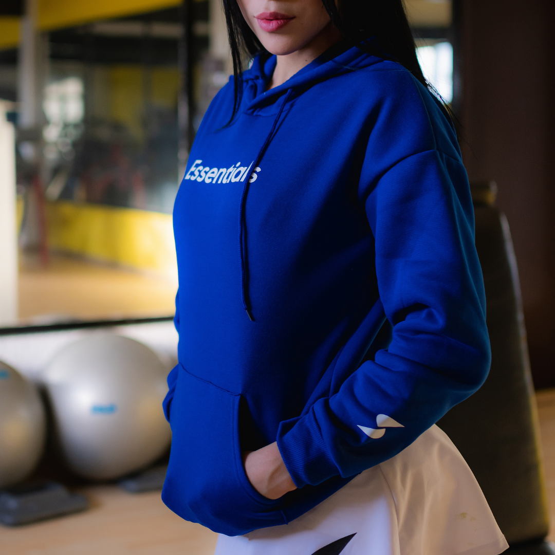 Hoodie clásica azul (sudadera)
