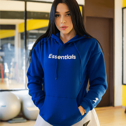 Hoodie clásica azul (sudadera) - Essentials